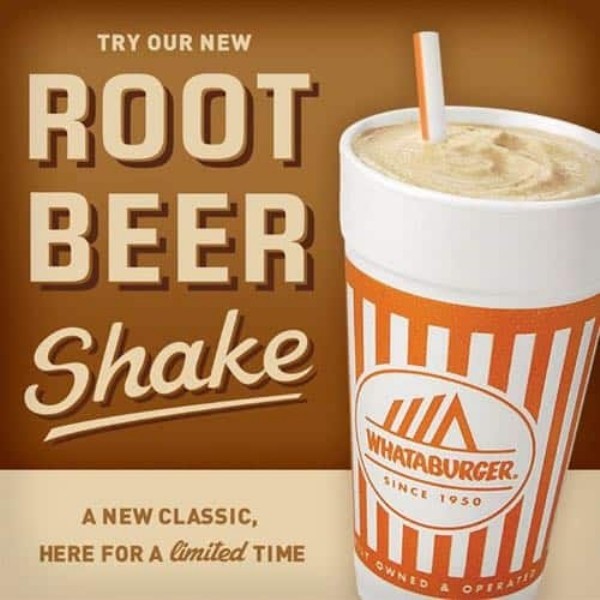 Whataburger Root Beer Milkshake